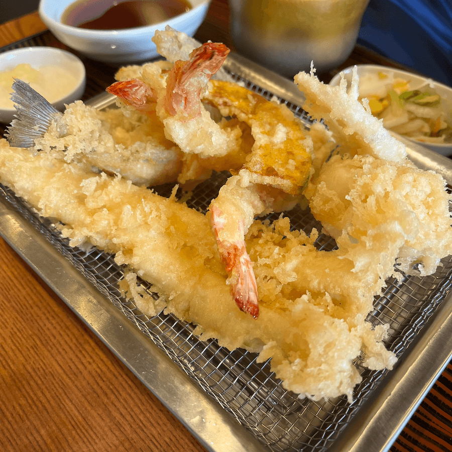 東京豐洲市場美食炸蝦丼天房