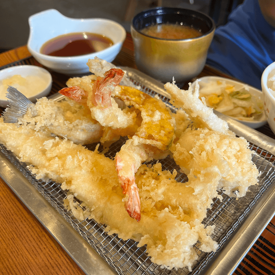 東京豐洲市場美食炸蝦丼天房