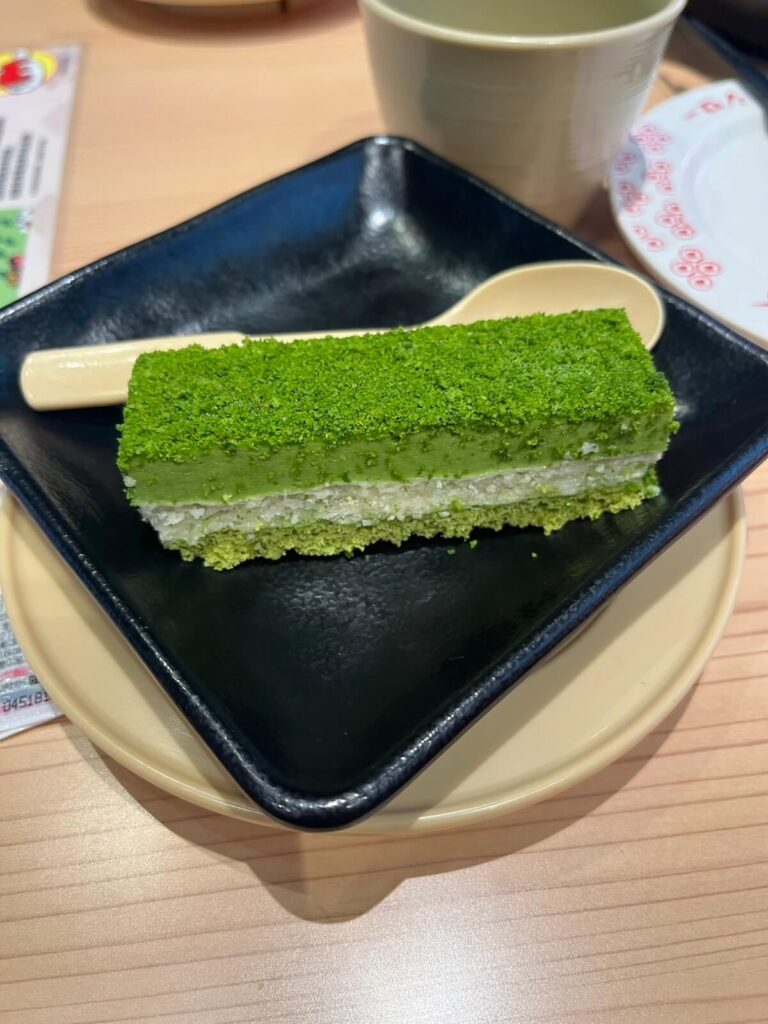 萬博壽司郎未來型世博店：抹茶冰淇淋蛋糕