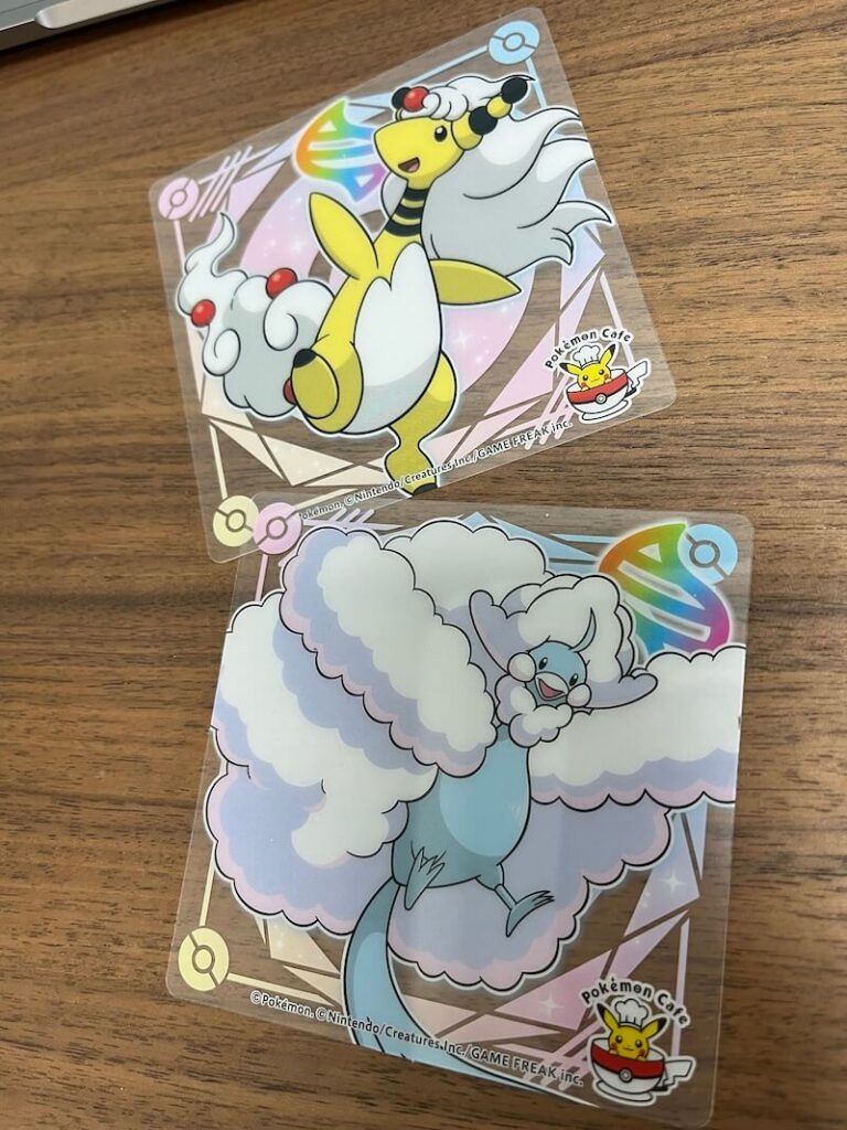 Pokemon Cafe 飲料獲得的杯墊