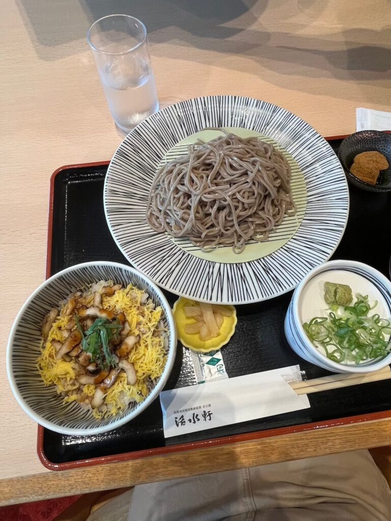 好古園活水軒 冷蕎麥穴子魚丼套餐