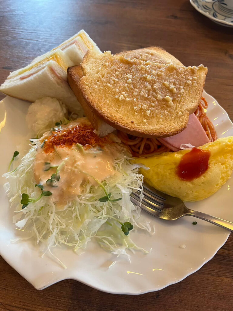姬路 Cafe de Muche 早餐套餐杏仁吐司 (人氣 No1.)