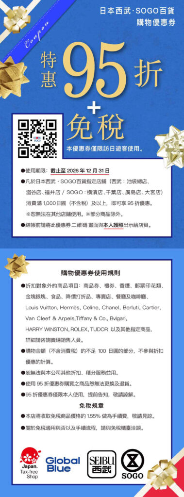西武百貨優惠券