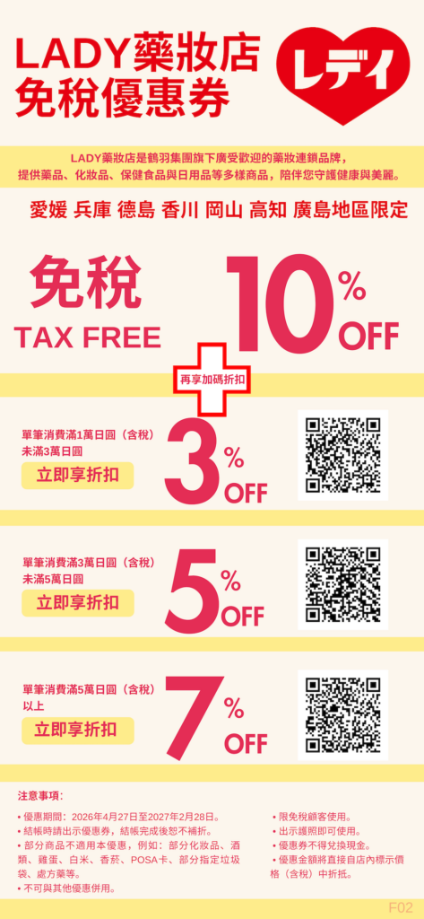 LADY藥妝優惠券